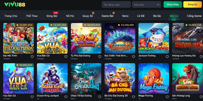 VIVU88 Điểm Đến Giải Trí Trực Tuyến Hấp Dẫn Nhất 2025 3 Bắn cá đổi thưởng nhanh tay trúng lớn